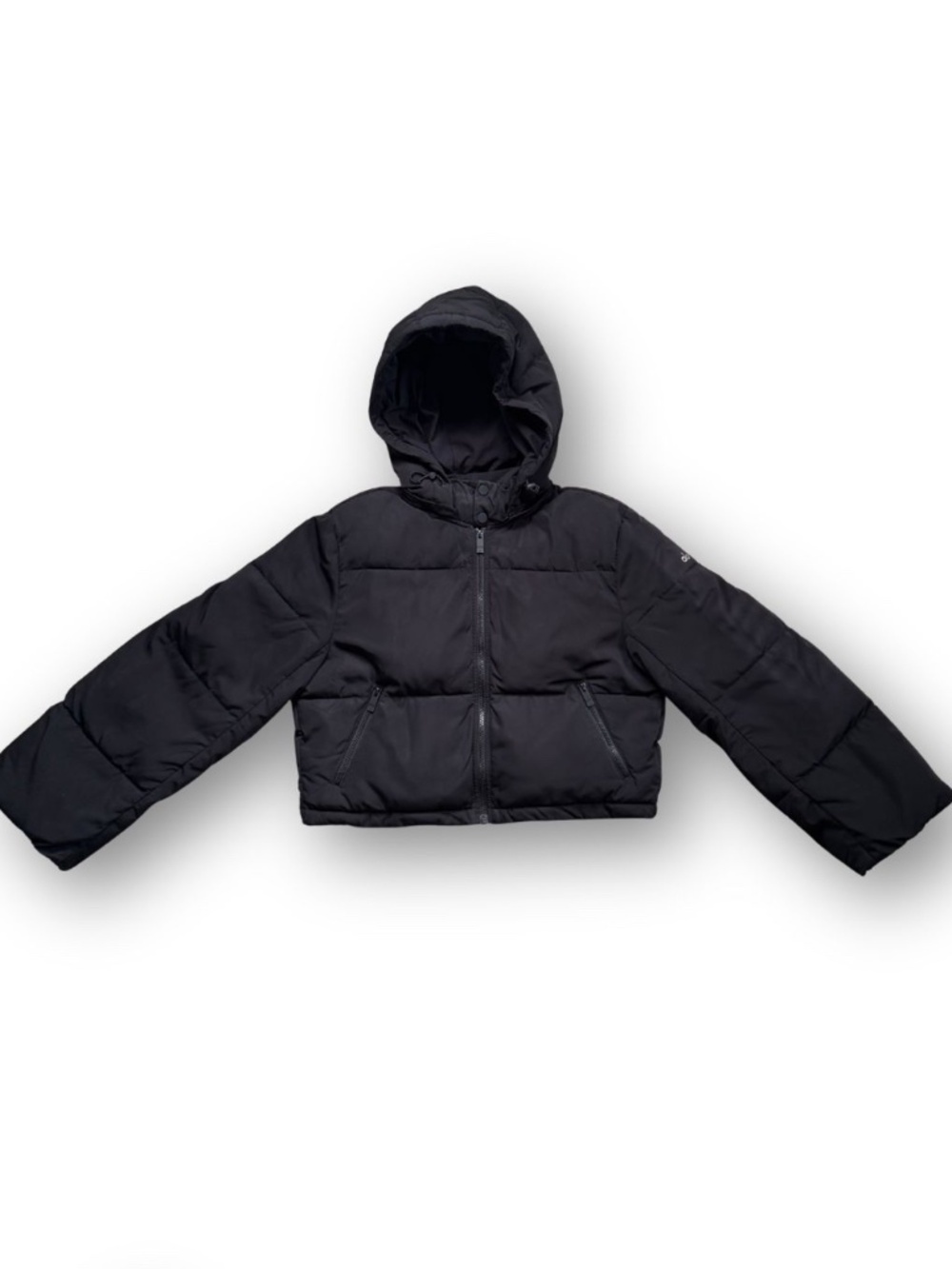 Alo Introspective Cropped Puffer Jacket Black Size Small - Picture 5 of 9